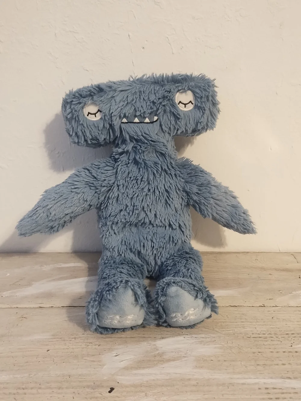 Slumberkins Blue Gray Hammerhead Shark Plush Snuggle Super Soft 13